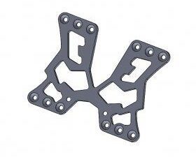 SAK-D430 Sakura D4 Parts Rear Battery Mounting Plate For D4 - 3Racing