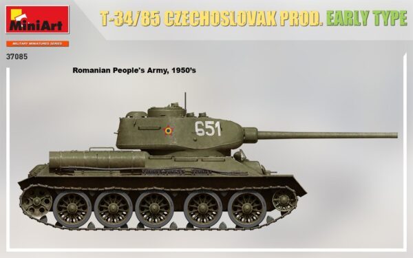 37085 1/35 T-34/85 Czechoslovak Prod. Early Type MINI ART