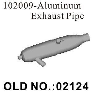 102009 02124 ATHENA RK Aluminum Exhaust Pipe