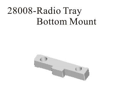 28008 Athena RK Staffa piastra radio Radio tray bottom mount
