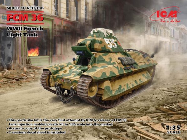 35336 ICM 1/35 FCM 36, WWII French Light Tank (100% new molds)