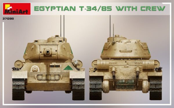 37098 1/35 Egyptian T-34/85 with Crew MINI ART