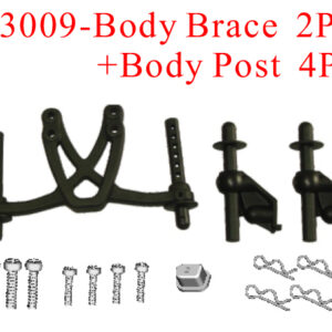 83009 WingHobby RK Body brace (2 pc)+body post. (4 pc)