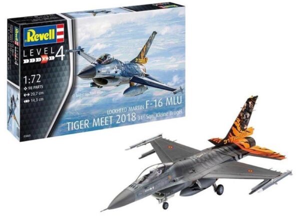 03860 1/72 Lockheed Martin F-16 MLU Tiger Meet 2018 31° Sqn. Kleine Brogel REVELL