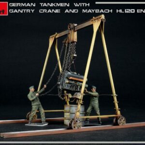 35350 MINI ART 1/35 German Tankmen with Gantry Crane & Maybach HL 120 Engine