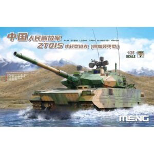 ME-TS050 1/35 PLA ZTQ15 Light Tank w/Add-On Armor MENG MODEL