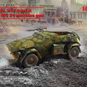 35112 1/35 Sd.Kfz. 247 Ausf.B with MG 34 machine gun ICM