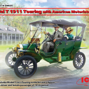 24025 1/24 Model T 1911 Touring with American Motorists ICM