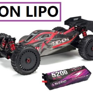 ARA8606V5 Automodello 1/8 TYPHON 6S V5 4X4 BLX Buggy con Spk Firma RTR Arrma + LIPO