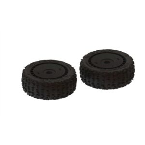 ARA550058 1/8 dBoots Front/Rear 3.3 Pre-Mounted Tires, 17mm Hex Arrma