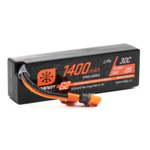 SPMX142S30H2 7.4V 1400mAh 2S 30C Smart G2 LiPo Battery IC2