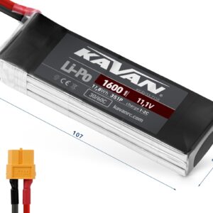 KAV33.7118 KAVAN Li-Po 1600mAh 11,1V 30/60C Air pack