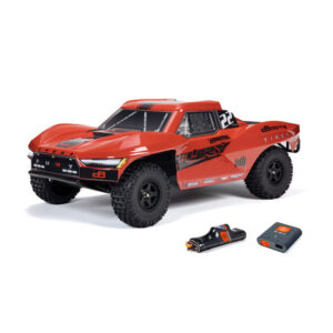 ARA3221ST1 1/10 Automodello FURY MEGA 550 2WD Short Course Truck RTR con Batteria e Carica, rosso