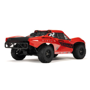 ARA3221ST1 1/10 Automodello FURY MEGA 550 2WD Short Course Truck RTR con Batteria e Carica, rosso