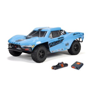 ARA3221ST2 1/10 Automodello FURY MEGA 550 2WD Short Course Truck RTR con Batteria e Carica, BLU