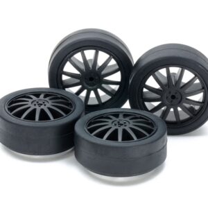 15534 Set Cerchi Carbon con Gomme Low Profile TAMIYA