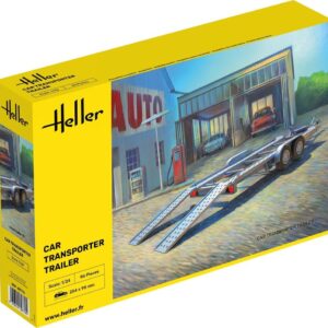 80774 HELLER 1/24 Car Transporter Trailer