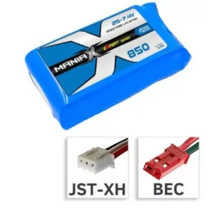 448992 Batteria Lipo 2S 7,4V 850mAh 45C - BEC ManiaX