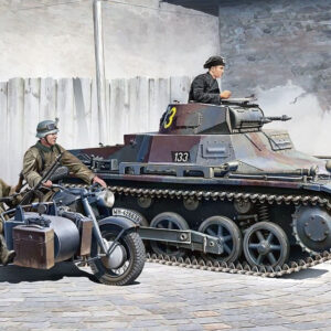 13556 ACADEMY 1/35 German Panzer I Ausf.B & Motorcycle