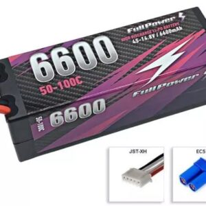 448888 FullPower Batteria Lipo 4S 6600mAh 50/100C HARDCASE - EC5