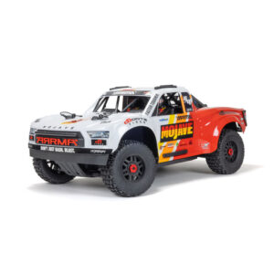 ARA4404T1 1/8 MOJAVE 4S 4X4 RTR Brushless Desert Truck, Bianco/rosso