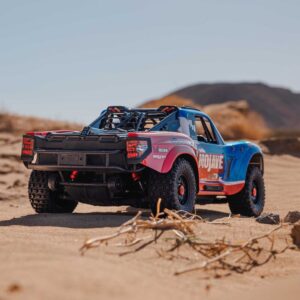 ARA4404T2 1/8 MOJAVE 4S 4X4 RTR Brushless Desert Truck, Blu/rosso